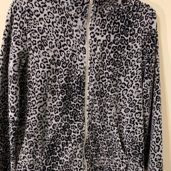 Jones New York Signature Velour Zip Up Jacket - Picture 10 of 12